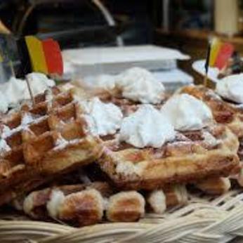 Round xlarge waffle belga